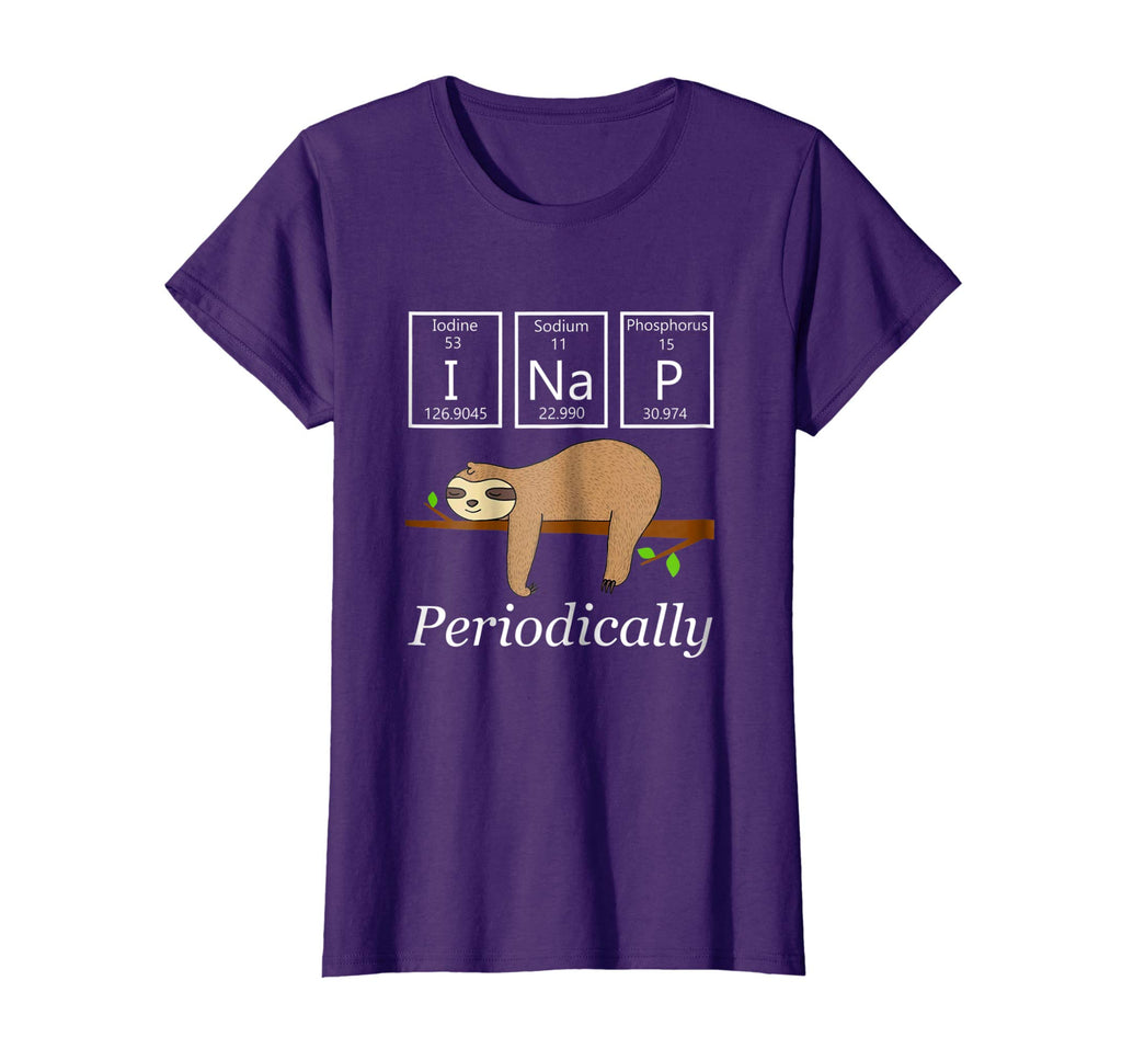 Funny Science Sloth Shirt-I Nap Periodically Sloths Lovers