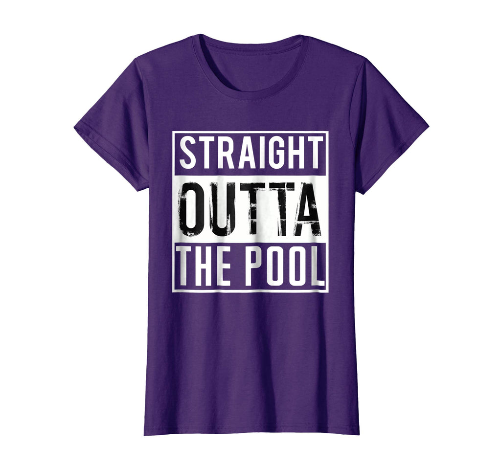 Straight Outta the Pool Swim Shirt Funny Swimming T-Shirt