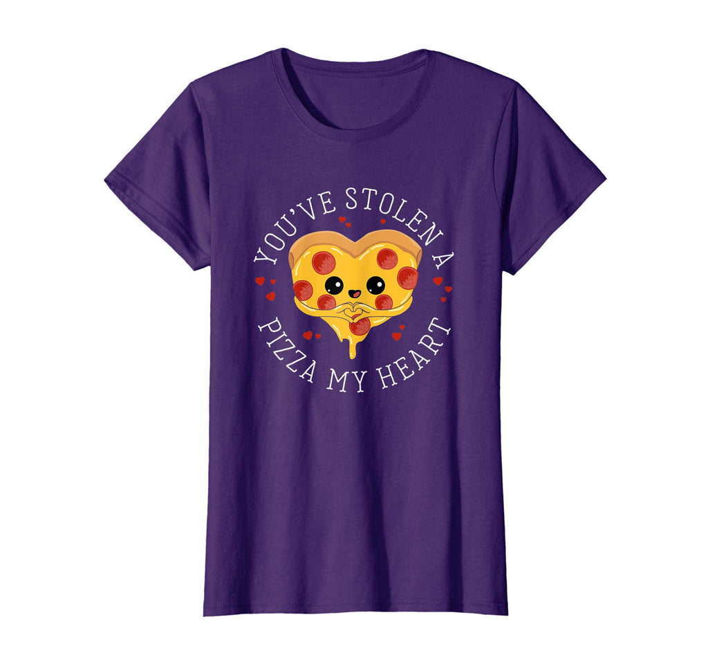 Stolen Pizza My Heart Funny Valentines Day T Shirt Food Gift
