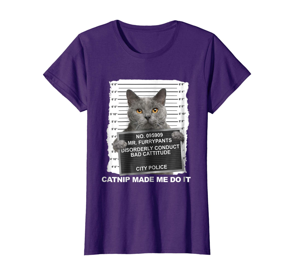 Catnip Made Me Do It Cat Tshirt Funny Cat Tee