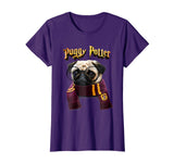 Puggy Potter magic wizard Pug Shirt - Funny Pug Tshirt