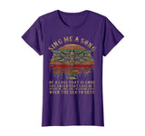 Dragonfly Sing Me A Song Retro Vintage Sunset Funny TShirt