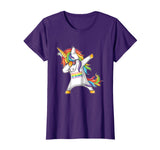 Pride LGBT Gay Be Lesbian Unicorn Dabbing Funny T Shirt