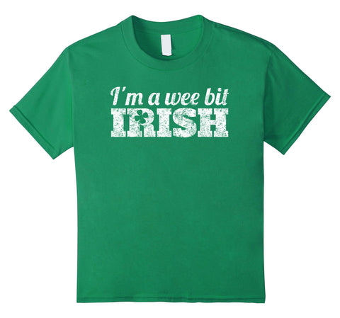 Wee Bit Irish Funny Irish Heritage St Paddys Shirt