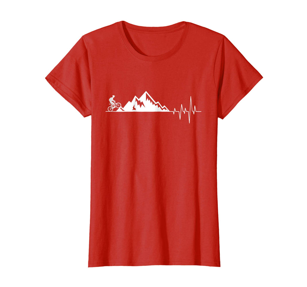funny t-shirt for Mountain Bike Heartbeat for MTB Bikers