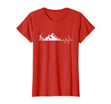 funny t-shirt for Mountain Bike Heartbeat for MTB Bikers