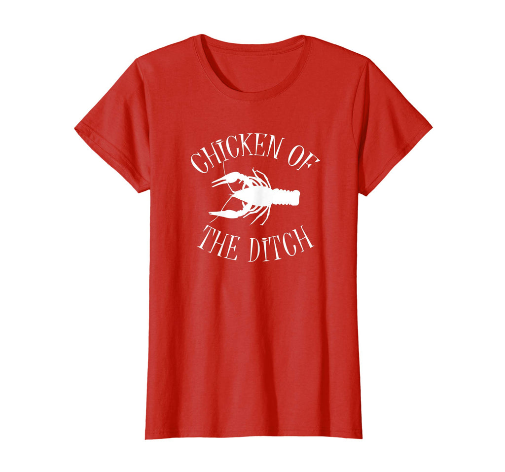 BDAZ Funny Crawfish Chicken Of The Ditch T-Shirt Cajun Gift