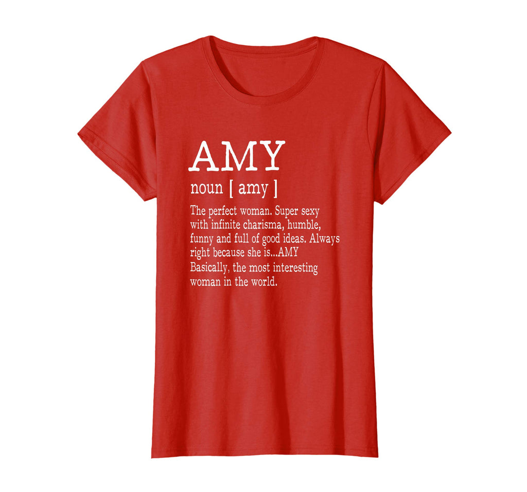 Adult Definition - First Name Amy - Ladies T-Shirt Funny