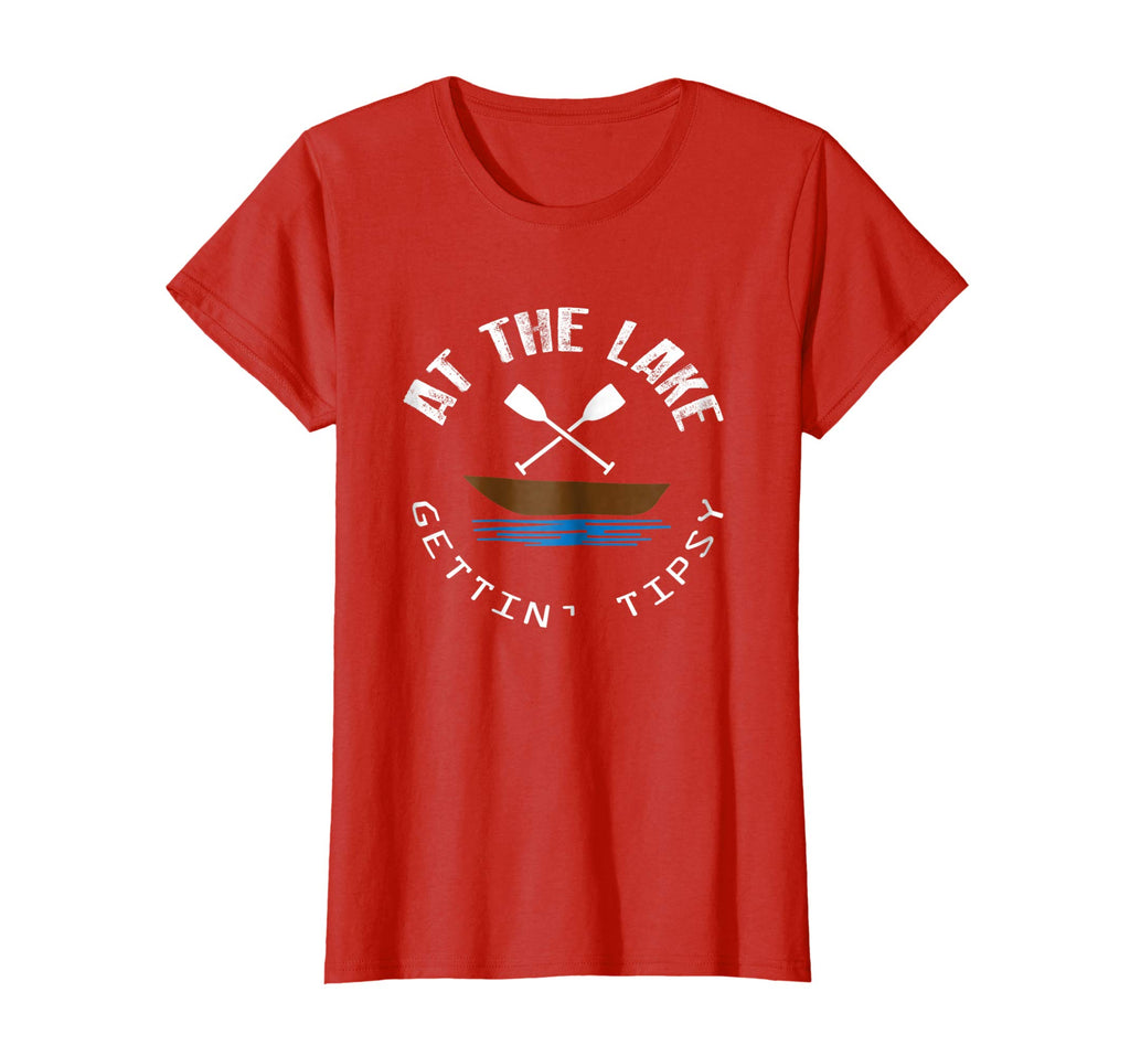 At The Lake Getting Tipsy Funny Boat Drinking T-Shirt