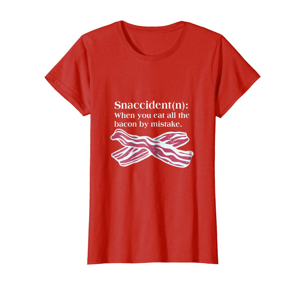 Bacon Snaccident Definition Funny T-Shirt