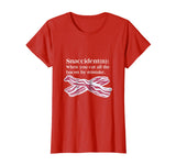 Bacon Snaccident Definition Funny T-Shirt