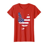 American Flag Chicken TShirts- Funny chicken shirt