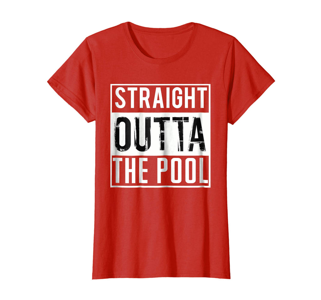 Straight Outta the Pool Swim Shirt Funny Swimming T-Shirt