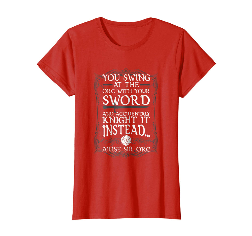 Arise Sir Orc Funny Tabletop RPG Shirt