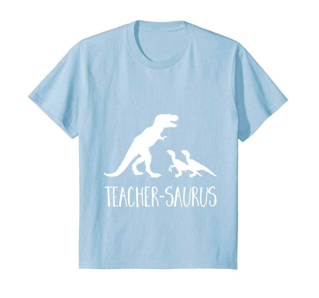 Teacher-Saurus Funny T-Rex &amp; Raptor Animal School T Shirt
