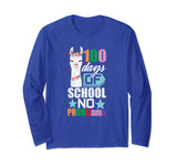 100th Day Of School Long Sleeve No Prob Llama Funny Grunge