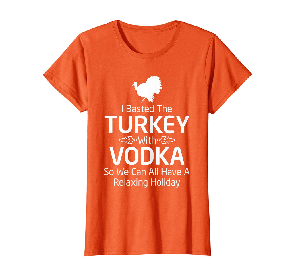 Basted Turkey with Vodka Funny Thanksgiving T Shirt