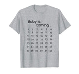 Baby Is Coming Pregnancy Announcement TShirt Pregnant Funny