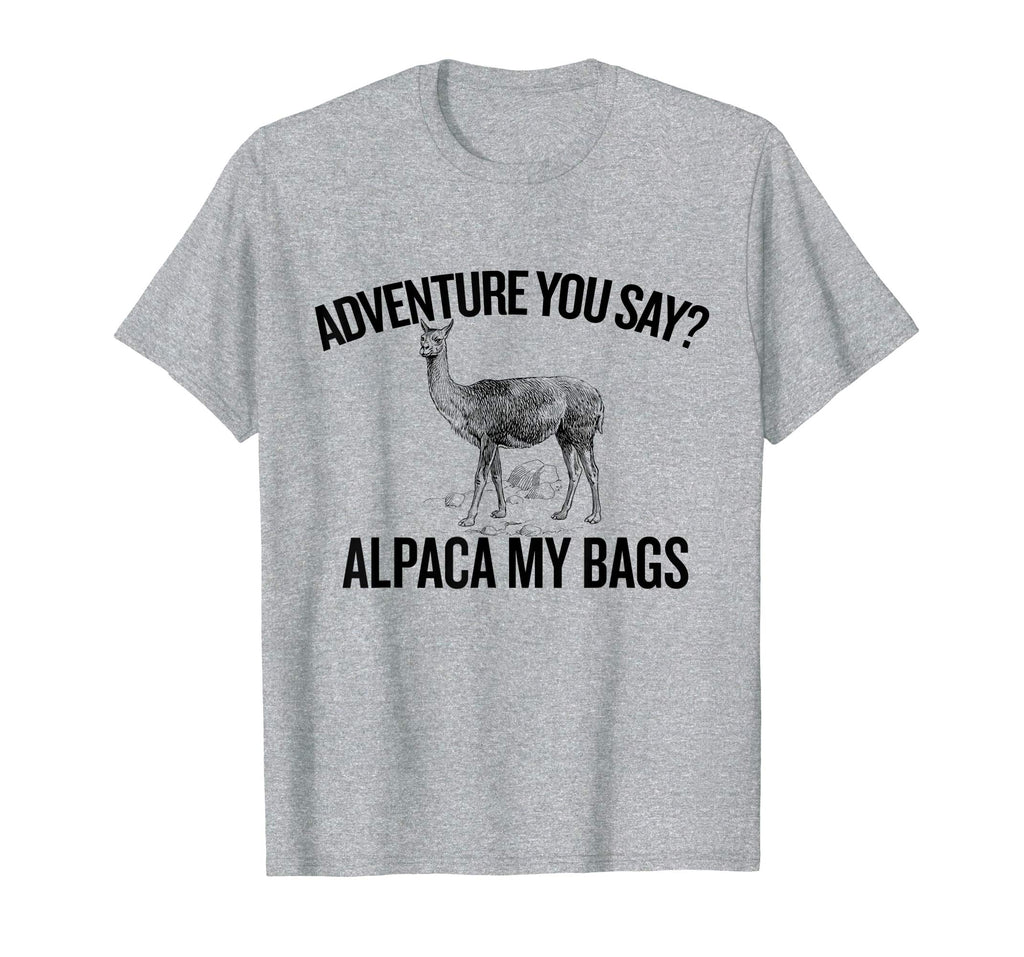 Alpaca My Bags, Unisex Hipster T-Shirt, Funny Hiking Tee,