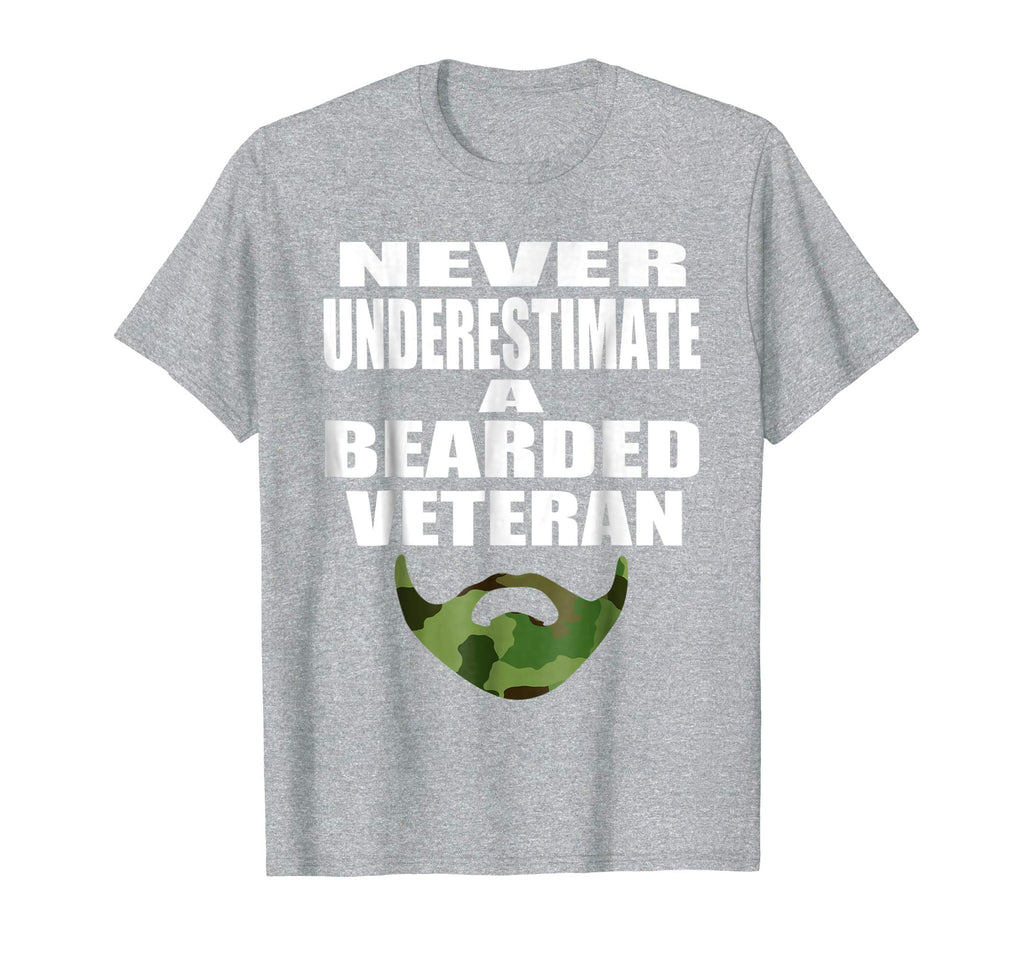 Beard T Shirt Funny Beard Gift For Military Veteran Men