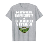 Beard T Shirt Funny Beard Gift For Military Veteran Men