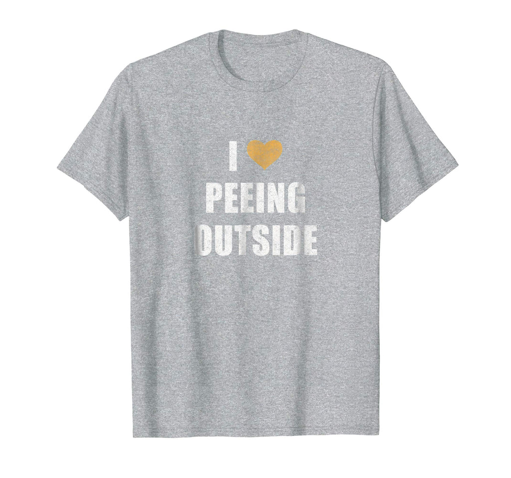 I Love Peeing Outside Shirt Funny Hiking Camping Outdoors
