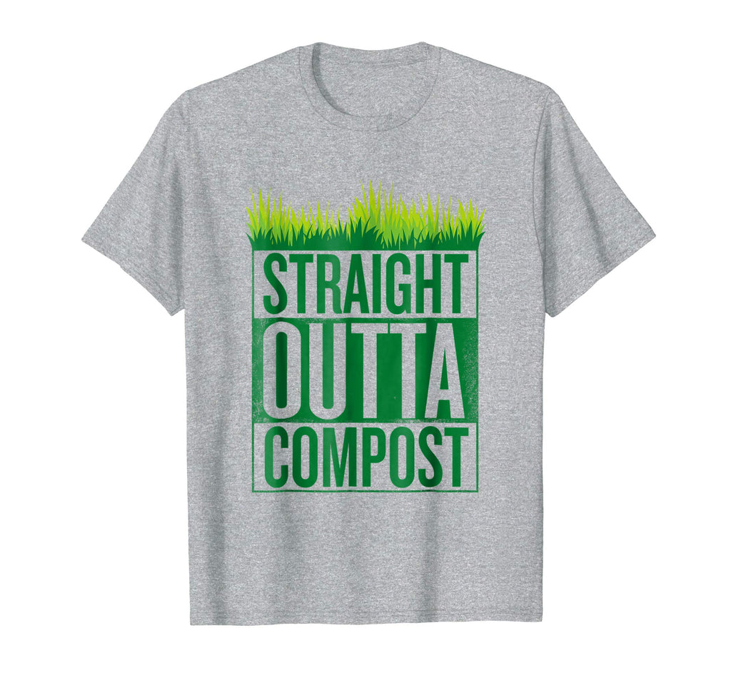 Straight Outta Compost Funny Mulch Composting T-Shirt