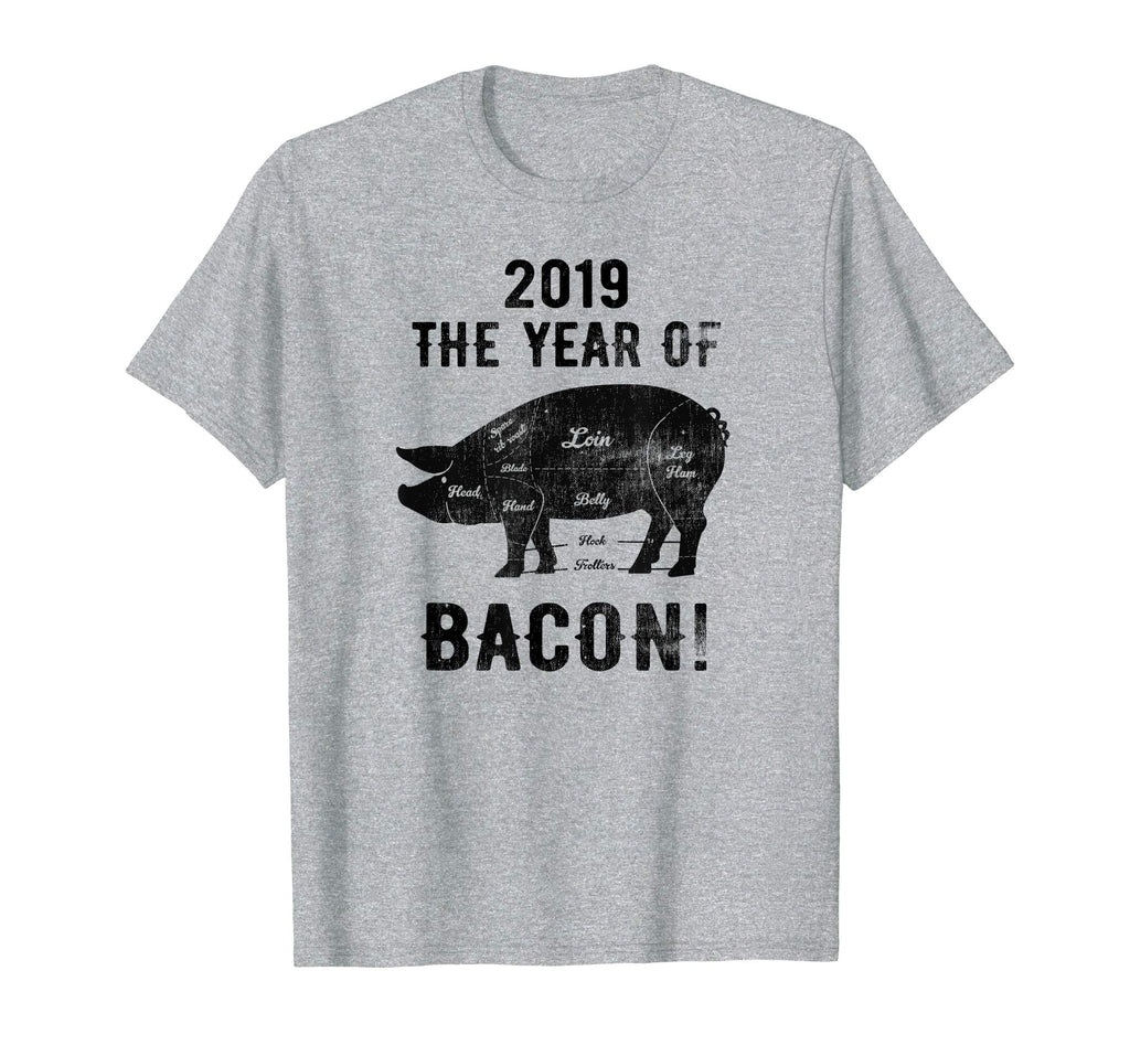 2019 Year of The Pig &amp; Bacon! Funny New Years TShirt